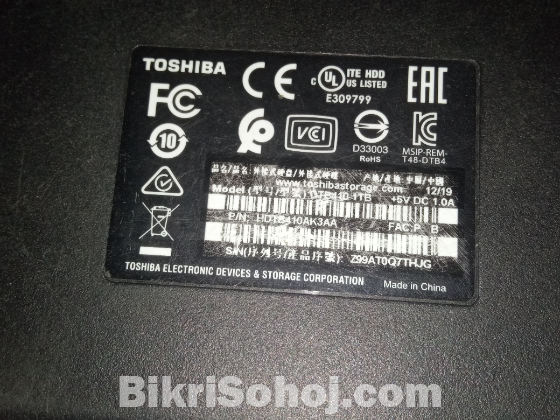 Toshiba portable  disk 1 tb